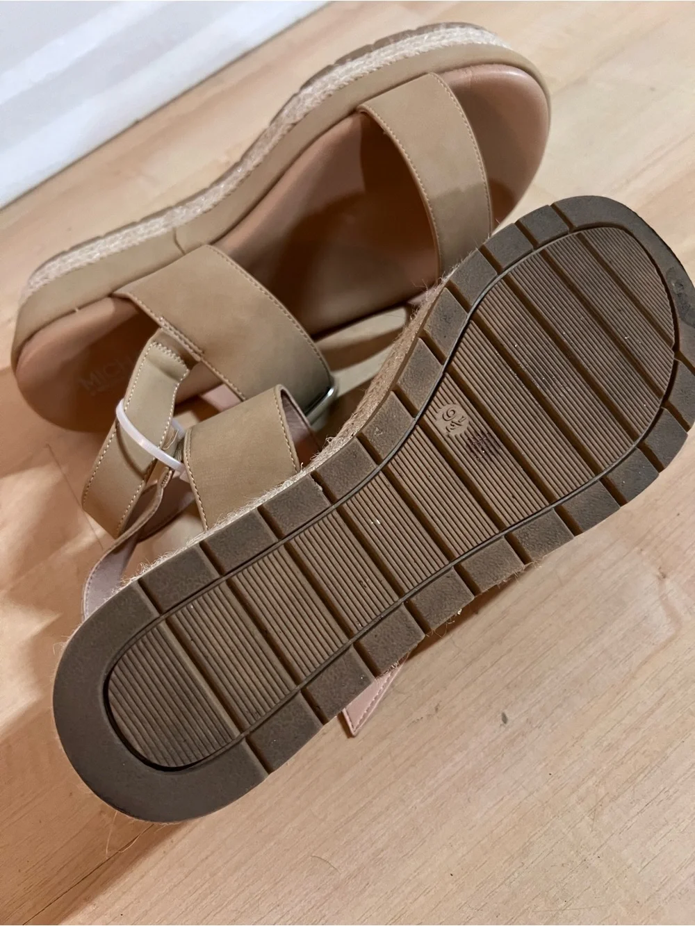 Michael by Michael Shannon Kira Espadrille Sandals Tan Women’s Size 9.5 M